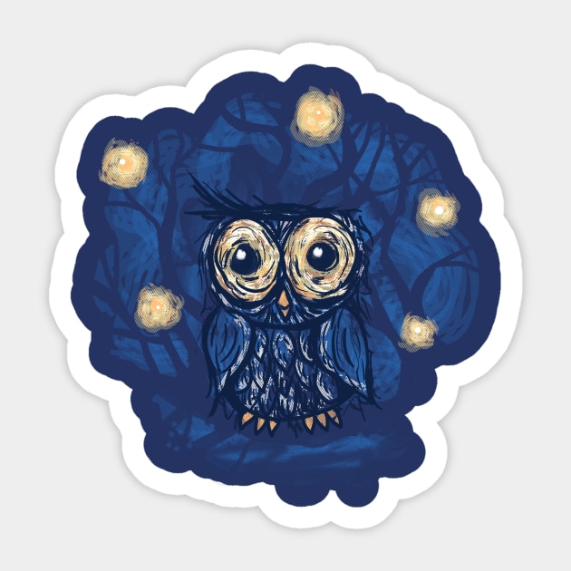 Vinny Van Owl Sticker by oakenspirit